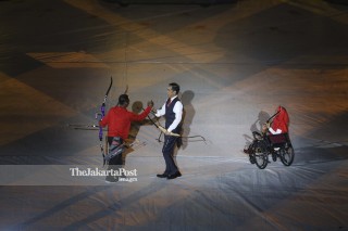 Presiden Joko Widodo pada Pembukaan Asian Para Games 2018