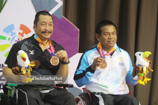MEDALI PERUNGGU GANDA PUTRA TENIS MEJA ASIAN PARA GAMES 2018