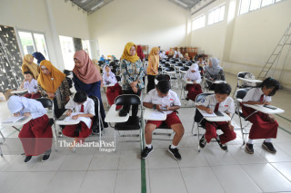 Penyisihan Lomba Matematika dengan metode Gasing (Gampang Asyik & Menyenangkan) di SMK Negeri 1 Leuwiliang, Bogor, Jawa Barat