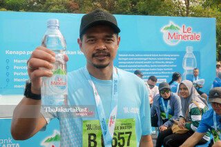 A number of athletes and artists admit they got a different refreshing experience with Le Minerale at the 2023 Jakarta Marathon
