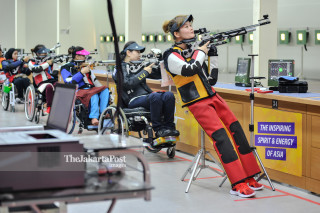 Shooting Air Rifle Standing Women Asian Paragames 2018