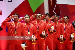 Badminton beregu putra Asian Para Games 2018_INA