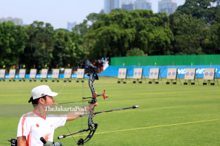 Para Archery training Asian Para Games 2018