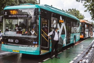 Launching Bus Listrik Transjakarta