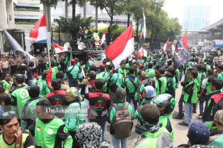 Demo Gojek di kedutaan Malaysia