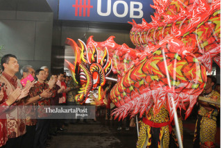 Chinese new year celebration in UOB