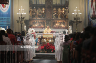 Christmas eve in Cathedral Jakarta