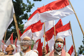unjuk rasa pendukung Prabowo