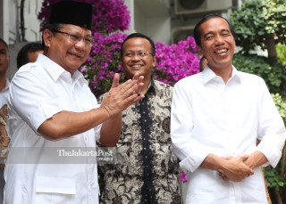 Prabowo Subianto meets Joko Widodo