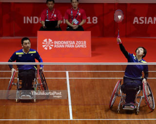 -Babak Pertama Sektor Ganda Campuran Bulutangkis Asian Para Games 2018 Jepang vs Philipina