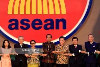 Peresmian gedung sekretariat ASEAN