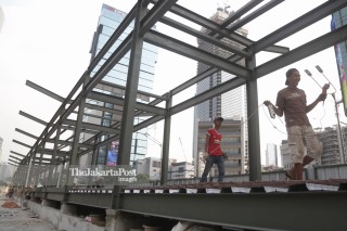 Pembangunan Halte Transjakarta Tosari