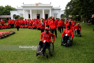 Para games Athletes on state palace