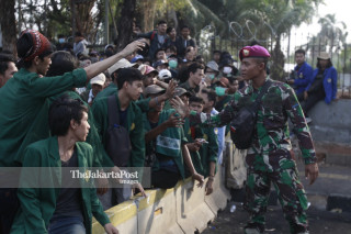 Aksi Mahasiswa Jakarta Menolak RKUHP dan UU KPK