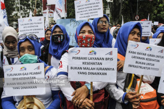 Demo Aliansi Buruh Jawa Barat