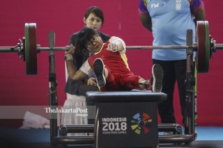 Final Angkat Berat Asian Para Games 2018
