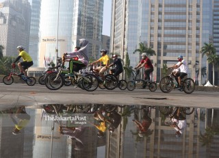 Warga Jakarta Bersepeda