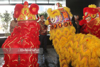 Chinese new year celebration in UOB
