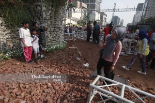 Sampah di Jakarta Muharram Festival