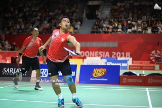 Final Badminton Beregu Putra Asian Para Games 2018