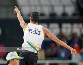 tlet Para Atletik India putra Kumar Sharad berhasil meraih medali emas
