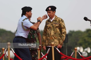 File: Presiden Jokowi di Mabes TNI