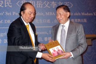 File: peluncuran buku "My Father in Law & I" di Hotel Shangri-La Jakarta,