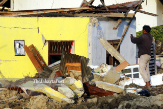 Rumah warga terendam lumpur di Petobo Palu Sulawesi Tengah
