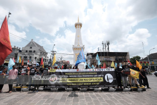 Aksi Tolak Omnibus Law Yogjakarta