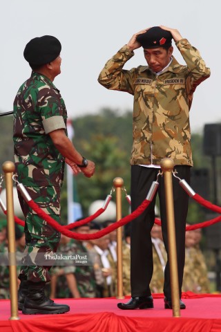 Presiden Jokowi di Mabes TNI