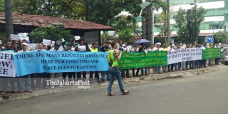 Demo Imigran di Medan