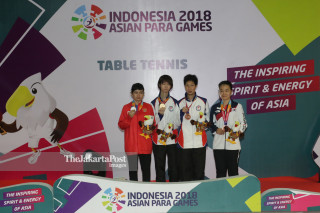 - Medali Tenis Meja Putri Asian Para Games 2018