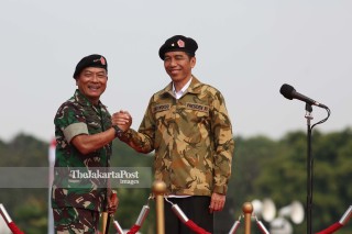 File: Presiden Jokowi di Mabes TNI