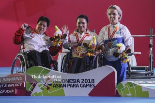 Final Angkat Berat Putri Kelas 45 Kg Asian Para Games 2018