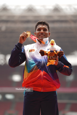 Para Atletik Javelin Throw Men F46 Asian Para Games 2018_Srilanka