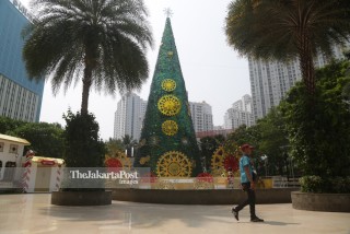 Hiasan pohon natal 2018 Central Park Mall Jakarta