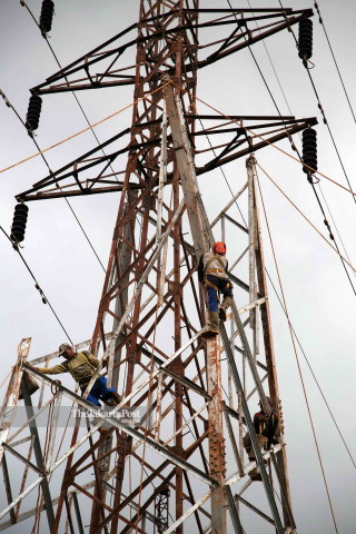 High voltage electricity in Gunung Putri, Bogor - West Java