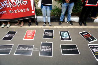Indonesia migrant execution protest