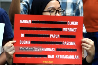 Unjuk Rasa Pemblokiran Internet di Papua