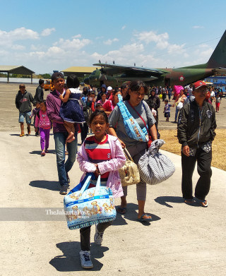 Wamena refugees arrive in Makassar